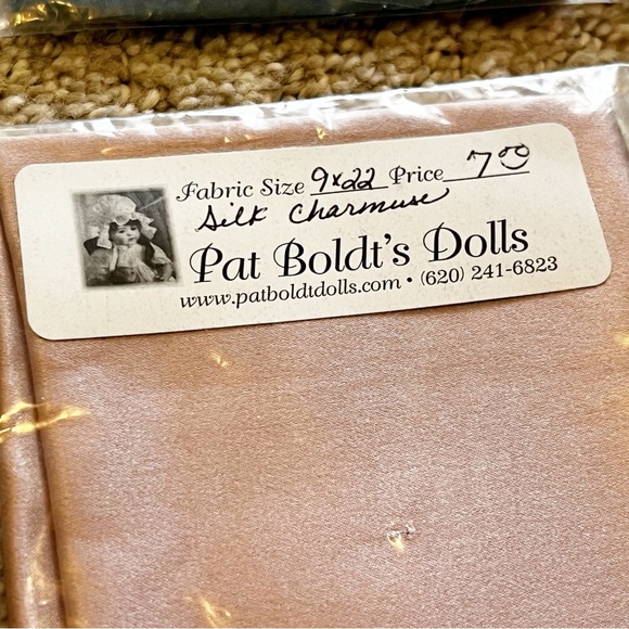 Pat Boldt Doll Fabric Miniature Silk Swiss Charmeuse Tissue Taffeta Batiste Mens - Picture 4 of 16